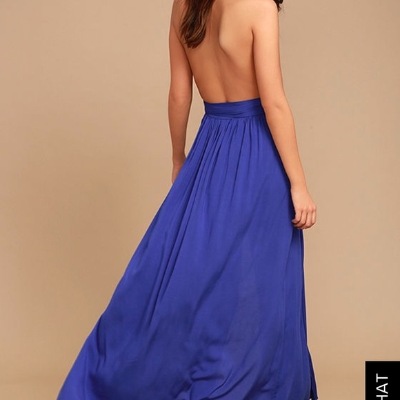 Lulus blue maxi dress - Picture 2 of 4